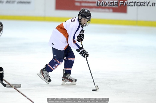 2014-01-18 Hockey Milano Rossoblu U14-Aosta 0235 Federico Tozzi